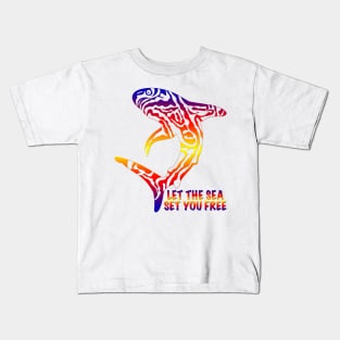 Let the sea set you free design Kids T-Shirt